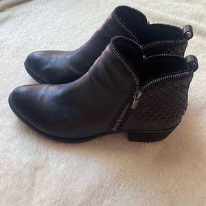 Lucky Brand Black Leather Booties
